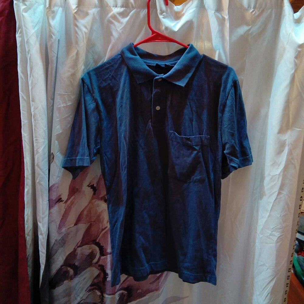 Cherokee small mens blue polo